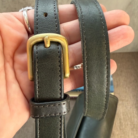 Vintage Coach Compartment Bag — Style 9850 (1990), Forest Green - Picture 6 of 15